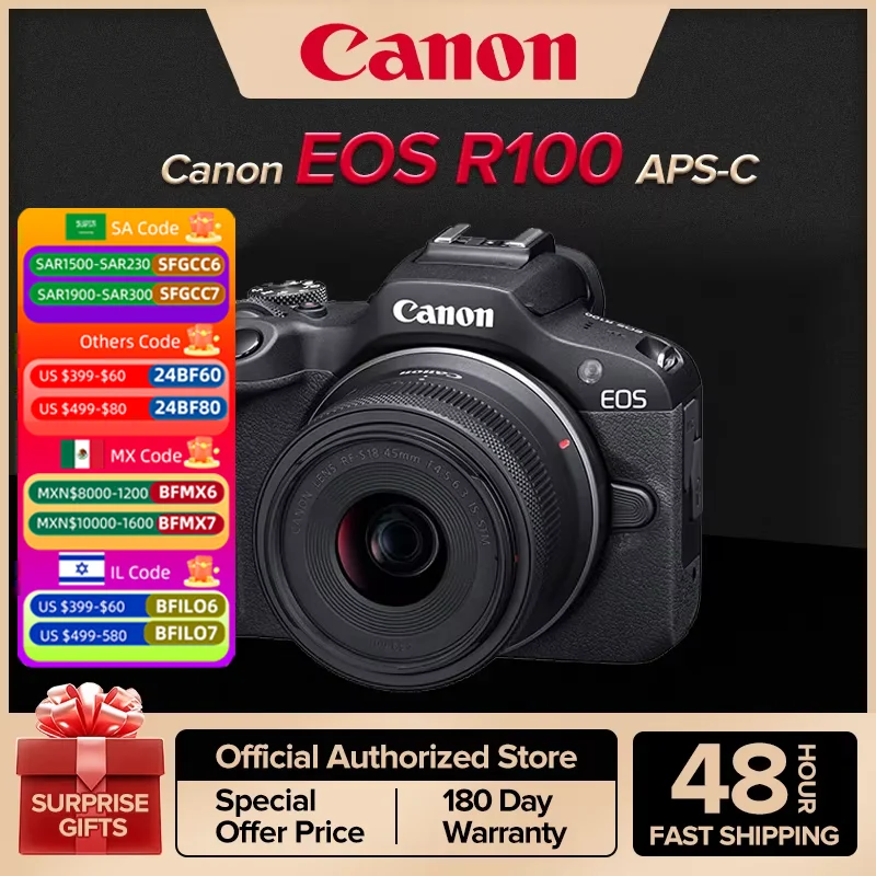 Canon EOS R100 APS-C Mirrorless Digital Camera New Entry Level Product Launches With RF-S 18-45MM Lens Kit