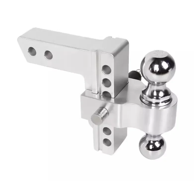 

Новый алюминиевый сплав с квадратным ртом, регулируемый рычаг прицепа, декоративный автомобильный крючок, тяговый двойной шариковый автомобильный тягач