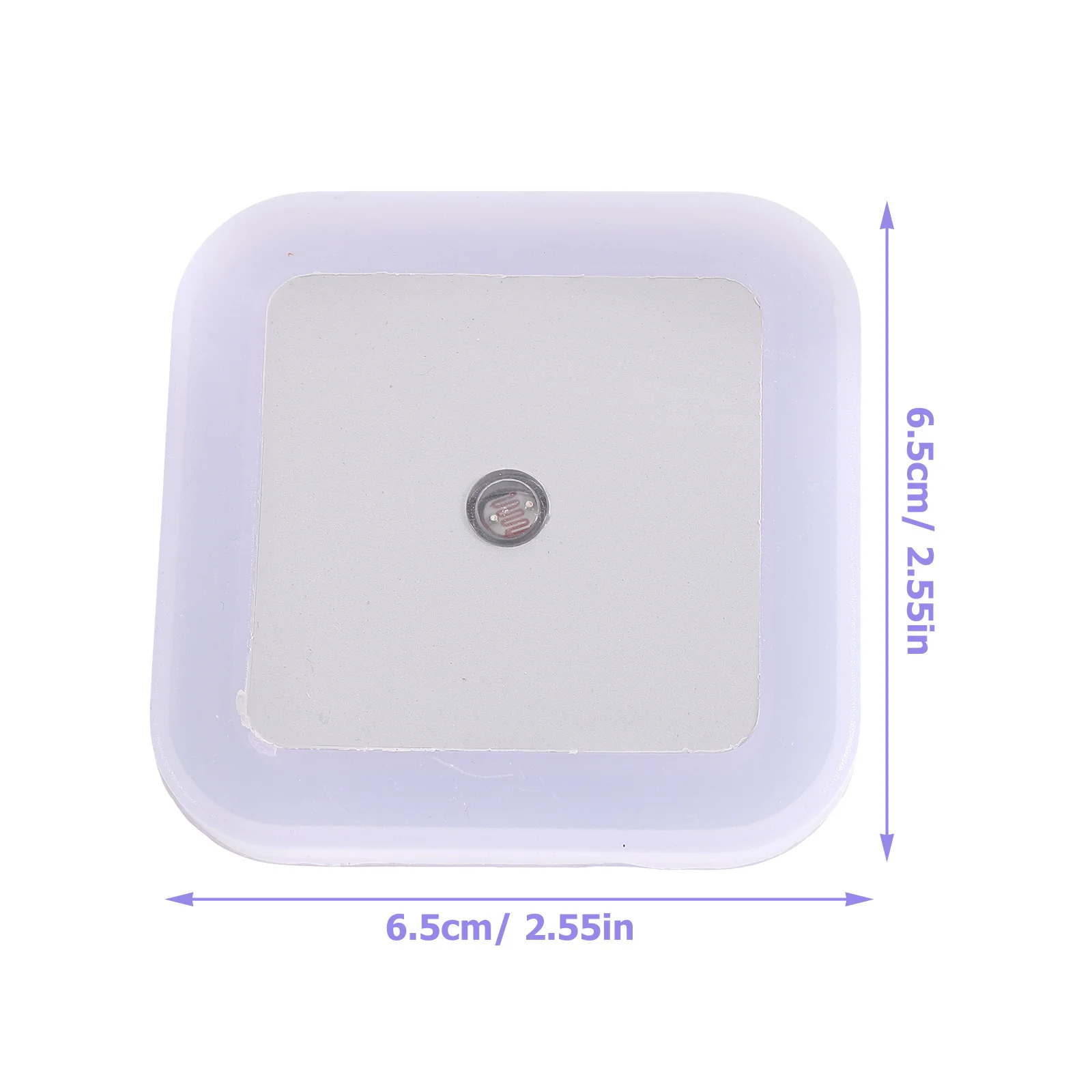 Led Night Light Wall Plug-In Small Night Lamp With Us Plug Saving Long Lasting Portable Compact Square Light Ring