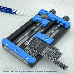 Mijing K22 Pro Universal Phone Mainboard Maintenance CPU NAND Fixture Glue Remove Welding Repair Double Bearing Clamp