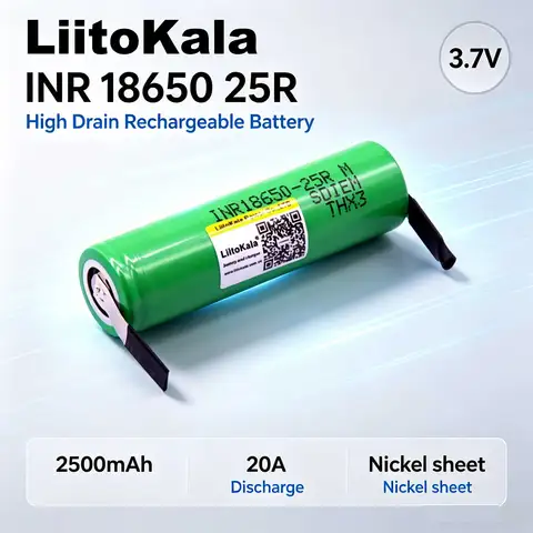 Аккумуляторы Liitokala INR18650 2500 мАч - надежное питание для ваших устройств — фото товара