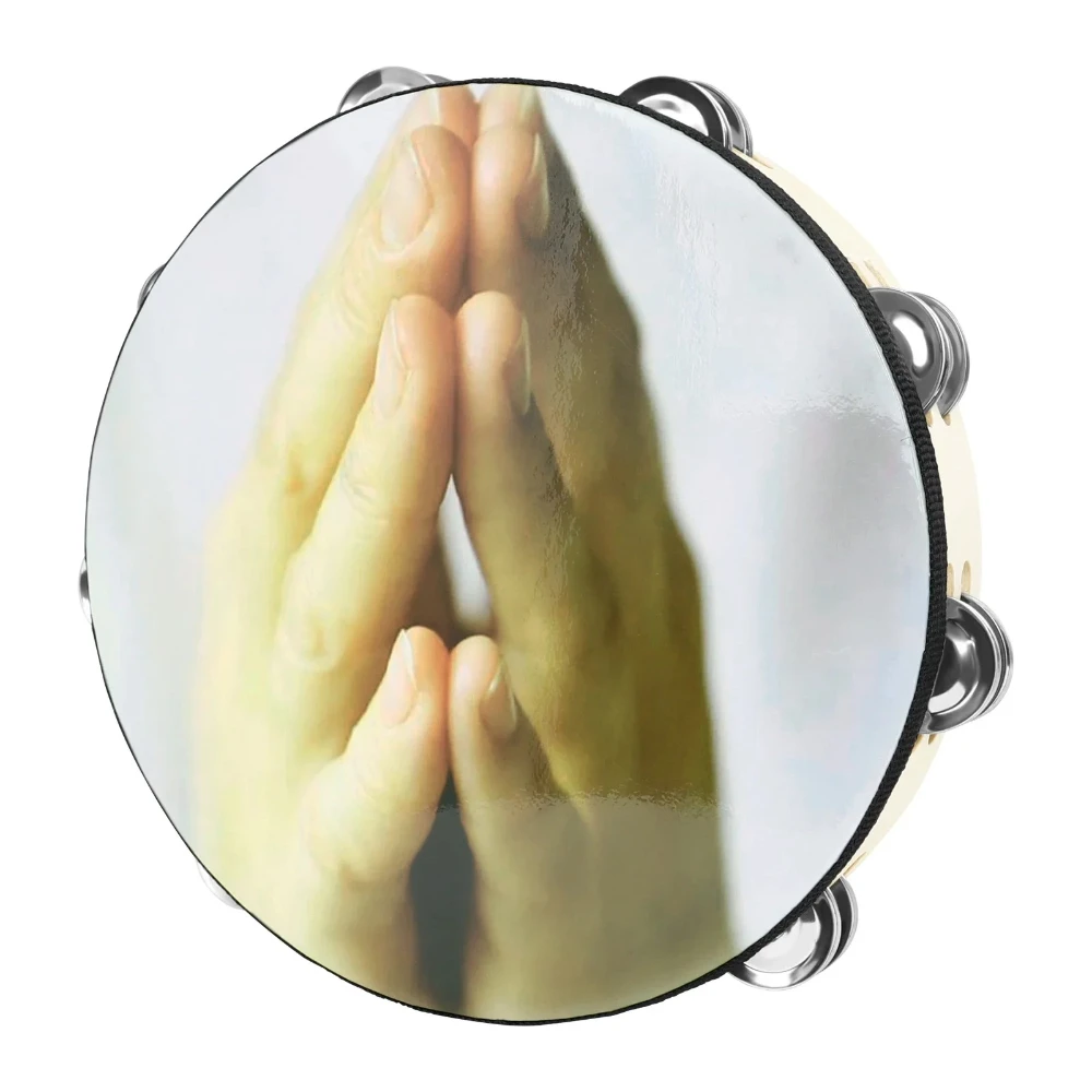 Pandereta de mano IRIN, tambores de Palma de doble fila de 10 pulgadas, instrumentos musicales de fiesta KTV, instrumento Musical de percusión segura