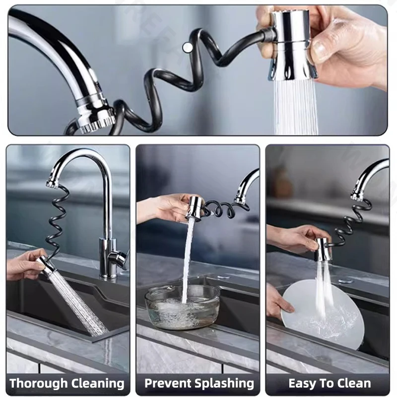 صنبور المطبخ سحب موسع سبلاش برهان مهوية صنبور المطبخ موسع الساخن والبارد صنبور سبلاش الحرس