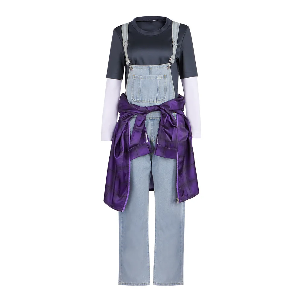 映画エレクトリックステートミシェルコスプレ衣装女性のジャケットトップパンツハロウィンパーティーショーステージ日常衣装