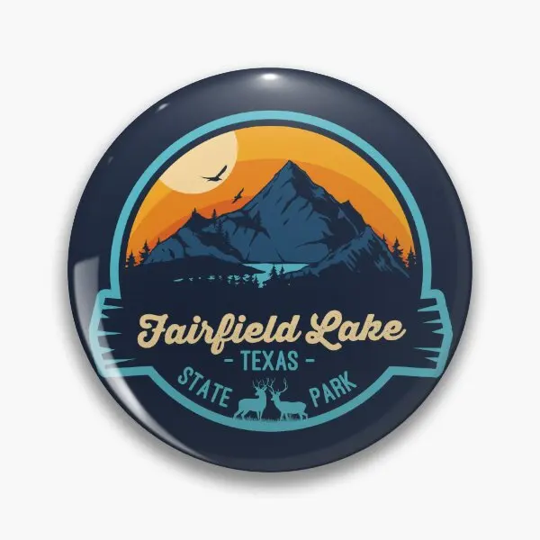 Fairfield Lake State Park Texas Vacation  Soft Button Pin Hat Cartoon Lapel Pin Clothes Collar Jewelry Gift Women Lover Creative