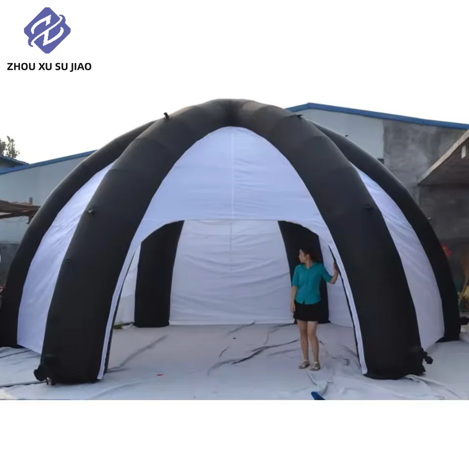 เต็นท์เป่าลมแบบกำหนดเอง ร่มกันแดดแบบเป่าลมแบบพกพาสำหรับงานรูปทรงโค้งขนาดยักษ์ในกิจกรรมส่งเสริมการขายกลางแจ้ง