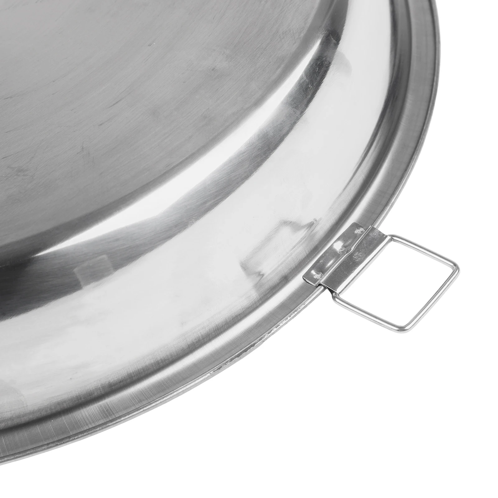 

Сковорода из нержавеющей стали для гриля и пиццы с ручкой, предназначенная для равномерного нагрева и удобной обработки печи и гриля.