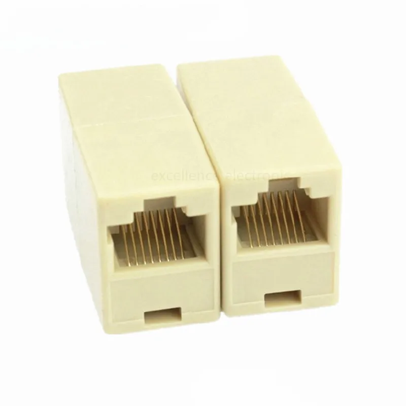 2/5/10pcs RJ45 CAT5 Coupler Plug Adapter Network LAN Cable Extender Connector Internet Tools