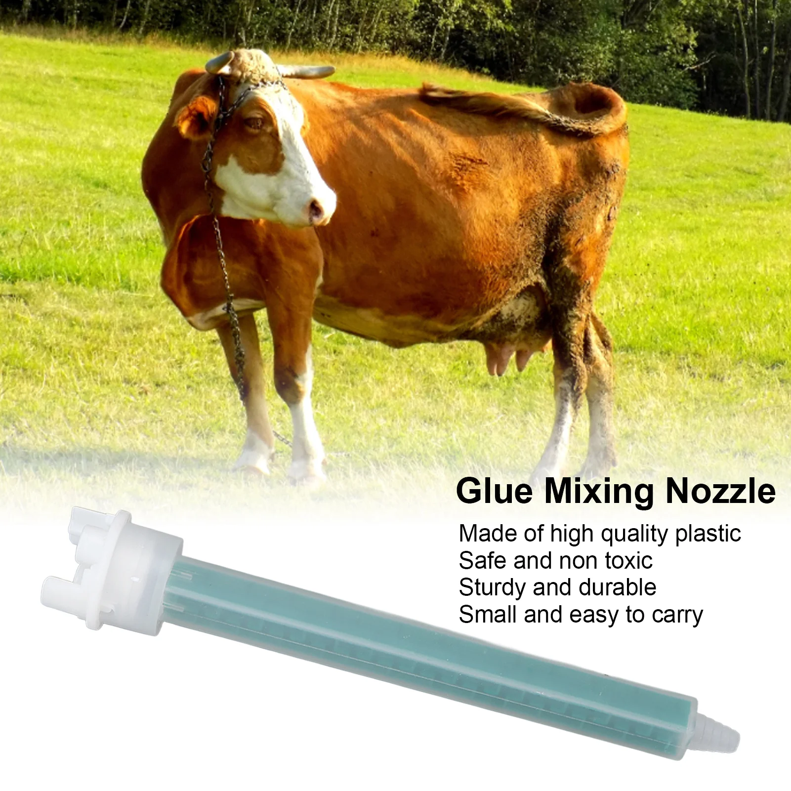 10Pcs Mixing Nozzles Plastic Prevent Blocking Adhesive Glue Mixing Nozzle for Applicator Mixing Applicator Nozzle Mixing Nozzle