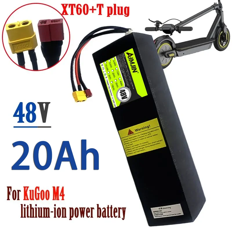 48V 20000mAh for Kugoo M4/M4 Pro Kirin Electric Scooter 13S4P Battery Pack Powerful Motor 18650 Lithium Battery