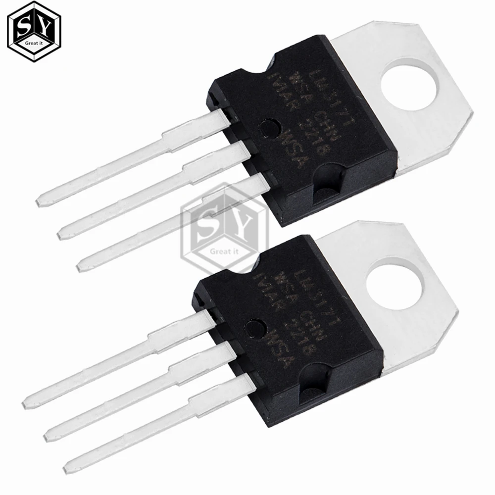 10 uds/20 piezas Uds/30 uds/40 uds/50 Uds LM317 LM317T regulador de voltaje 1,2 V a 37V 1.5A TO-220