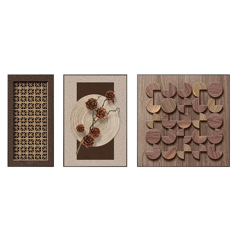 

living room background wall decoration painting, abstract triptych combination sofa hanging painting three-dimensional