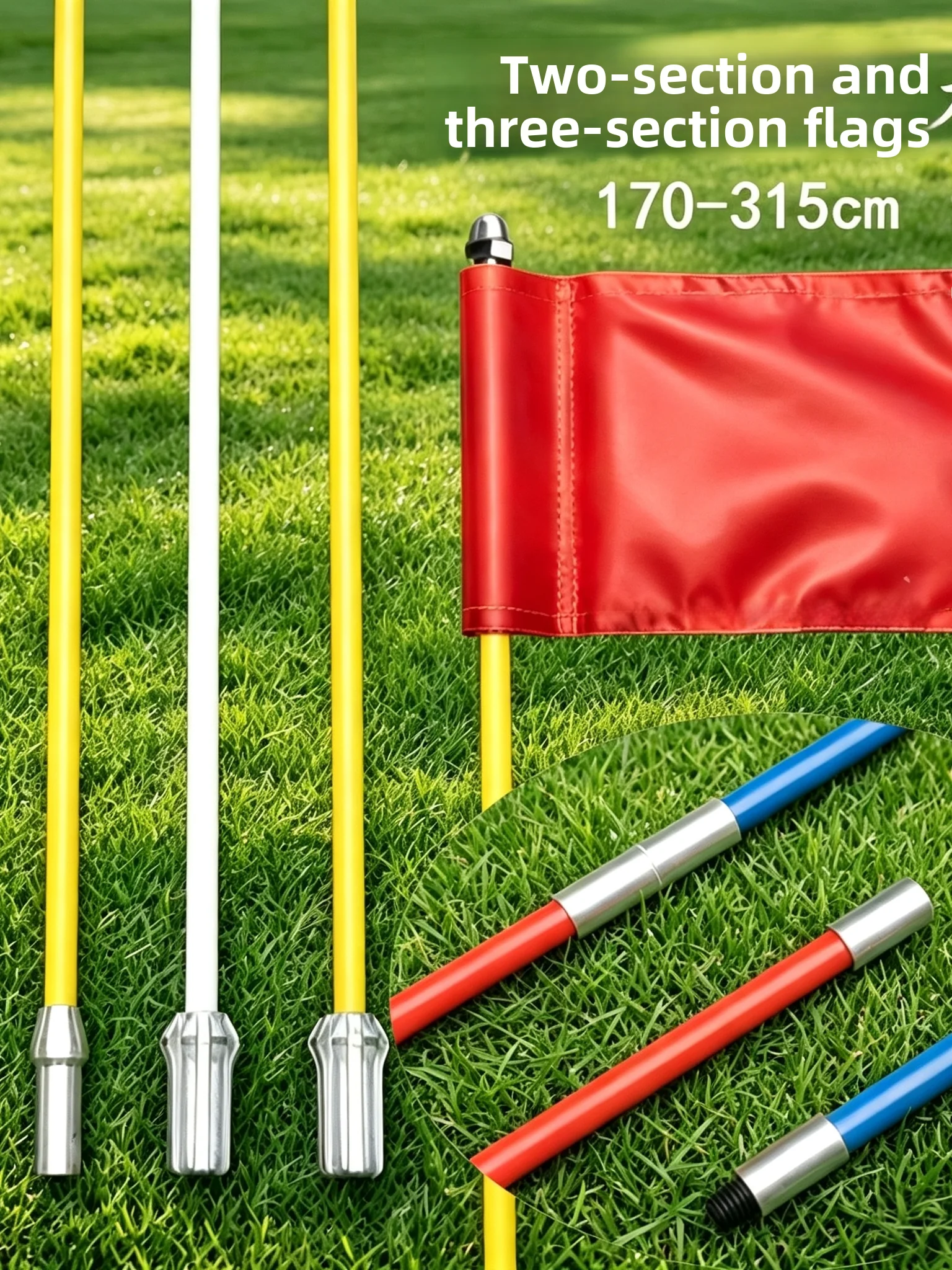 asta-per-bandiera-da-golf-a-due-o-tre-sezioni-combinabile-e-smontabile-per-competizioni-e-tour-multicolore-accessorio-per-allenamento