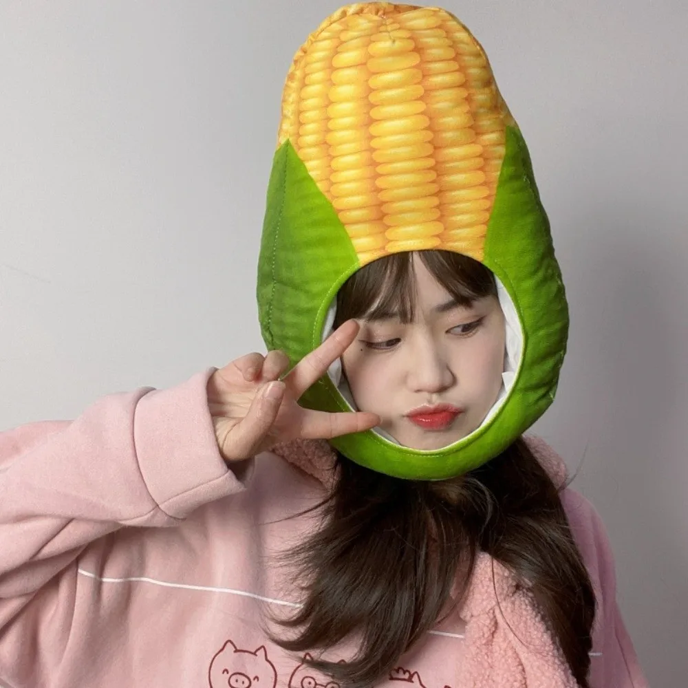 قبعة الجزر الإبداعية للفواكه والخضروات، قبعة شهر التغذية الناعمة المرحة، قبعة صوفية قابلة للتمدد للأطفال والكبار #4