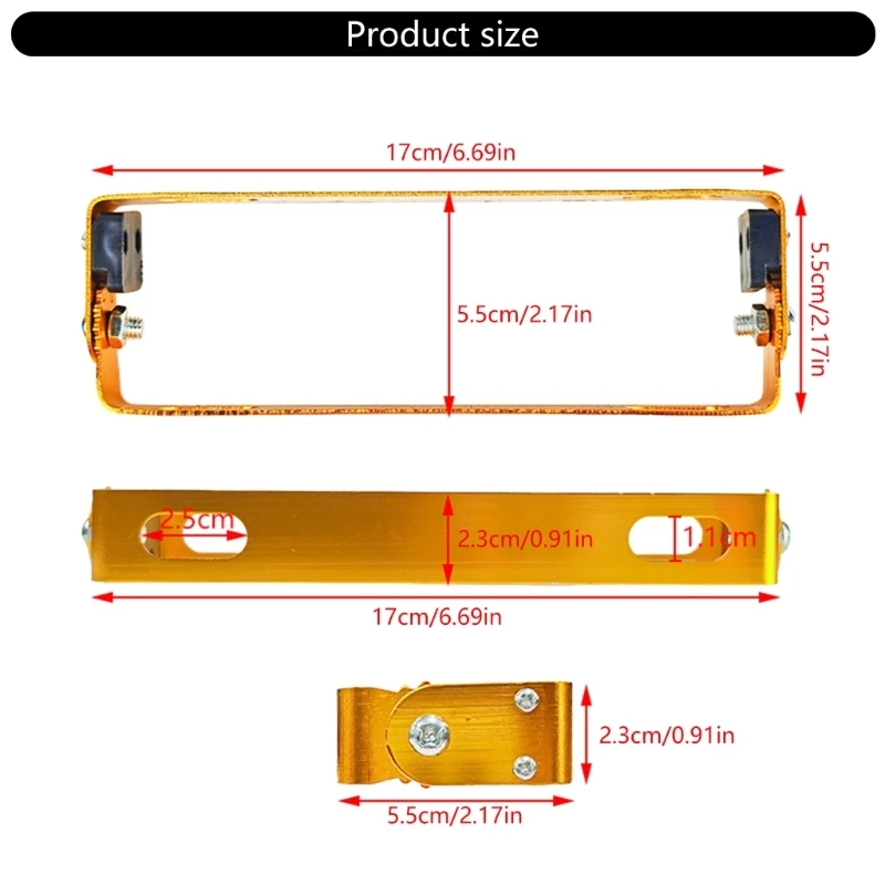 Upgrades Vehicle License Plate Mount with Anti Theft Designs Easy Install License Plate Frame for Motorbike & Scooter