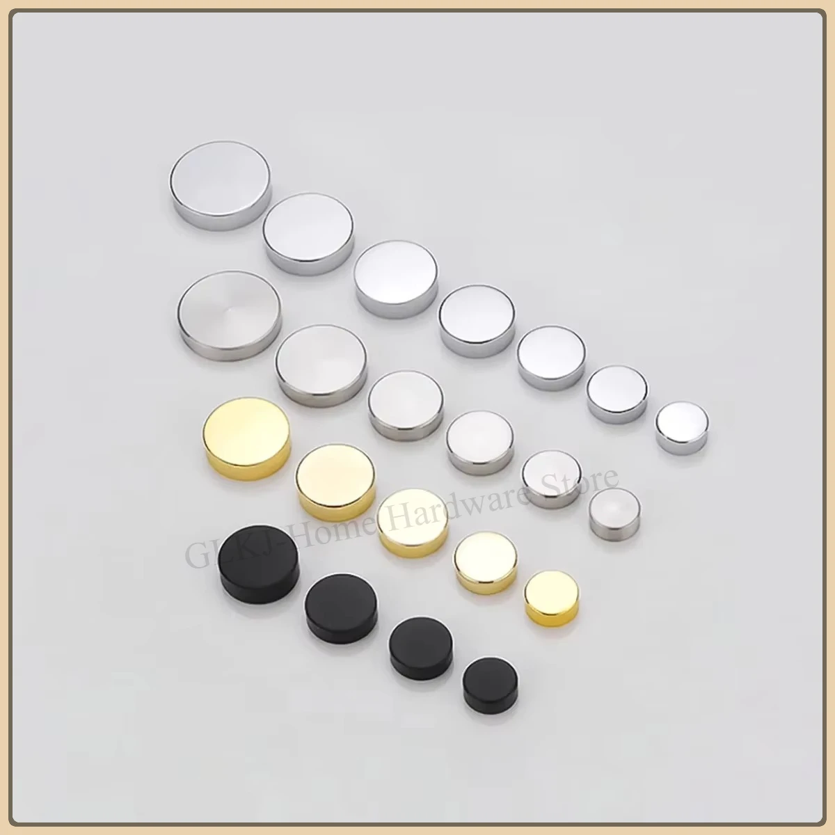 Brass Advertising Glass Decorative Cap Acrylic Ceramic Tile Mirror Fixing Self Tapping Screw Cover