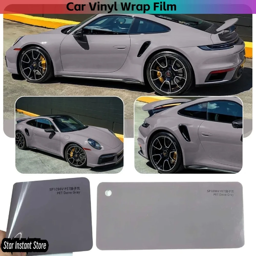 

Виниловая пленка Gloss Dove Grey 1,52x17 м, автомобильная пленка из ПВХ/ПЭТ серии Super Crystal, наклейка на мотоцикл автомобиля