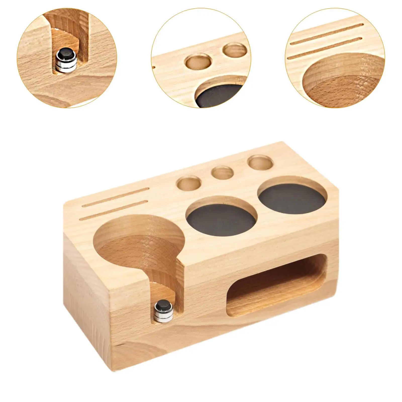 Espresso Knock Box Accessori Organizer Tamper Holder Multifunzionale 22x11x7,5 cm