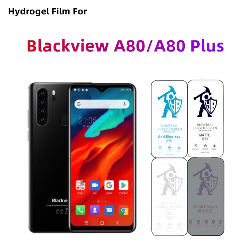 

2pcs Matte Hydrogel Film For Blackview A80/A80+ HD Screen Protector For Blackview A80 Plus Eye Care Privacy Anti Spy Matte Film