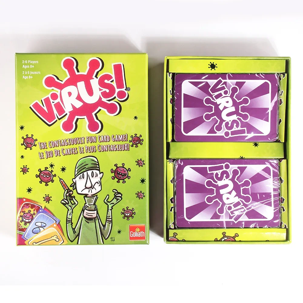 لعبة بطاقة الفيروسات The Contagiously Virus 2 Card النسخة الصحيحة لعبة الحفلات للألعاب العائلية الممتعة\\