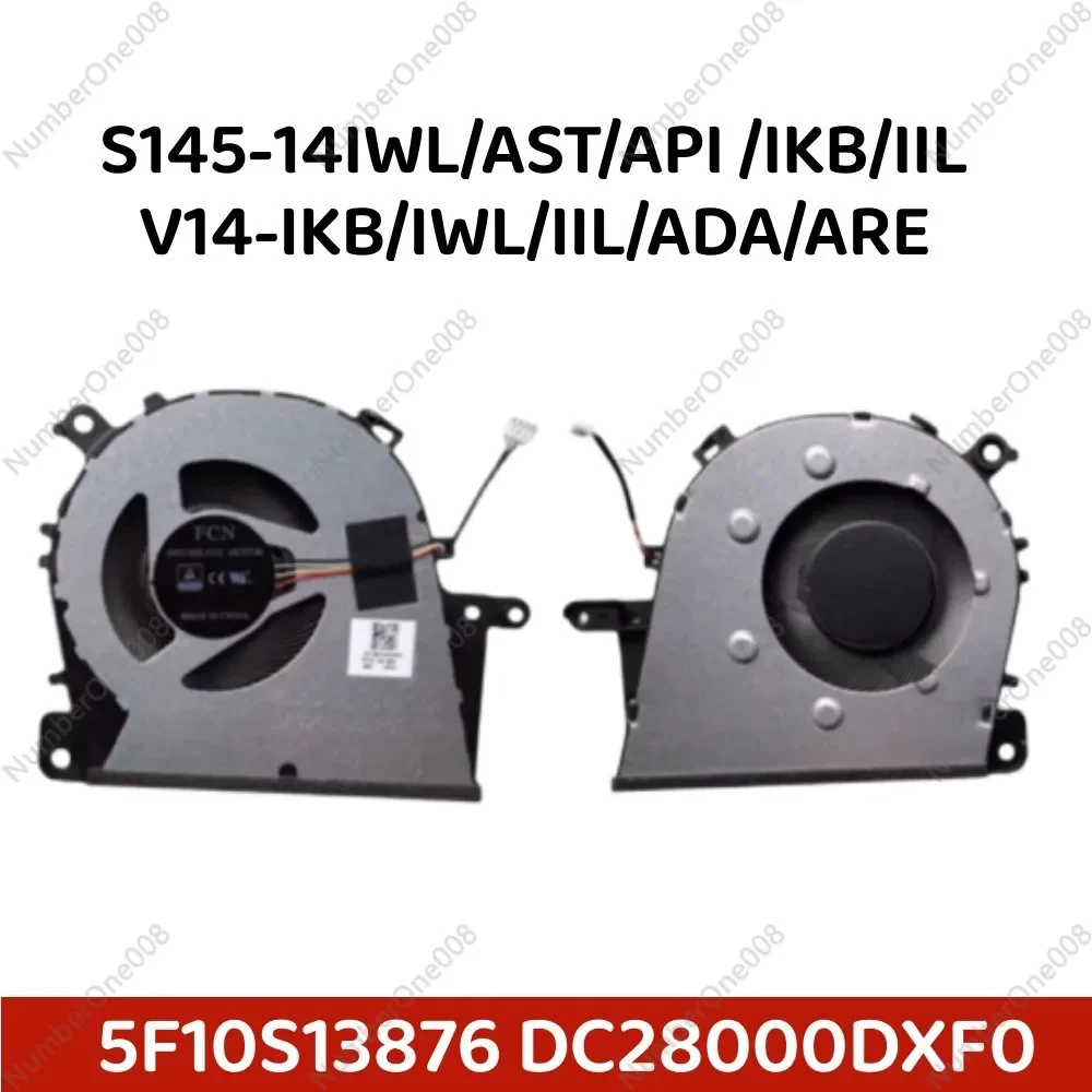 NEW For Lenovo Ideapad S145-14IWL/AST/API /IKB/IIL V14-IKB/IWL/IIL/ADA/ARE Laptop CPU Cooling Fan 5F10S13876 DC28000DXF0 New