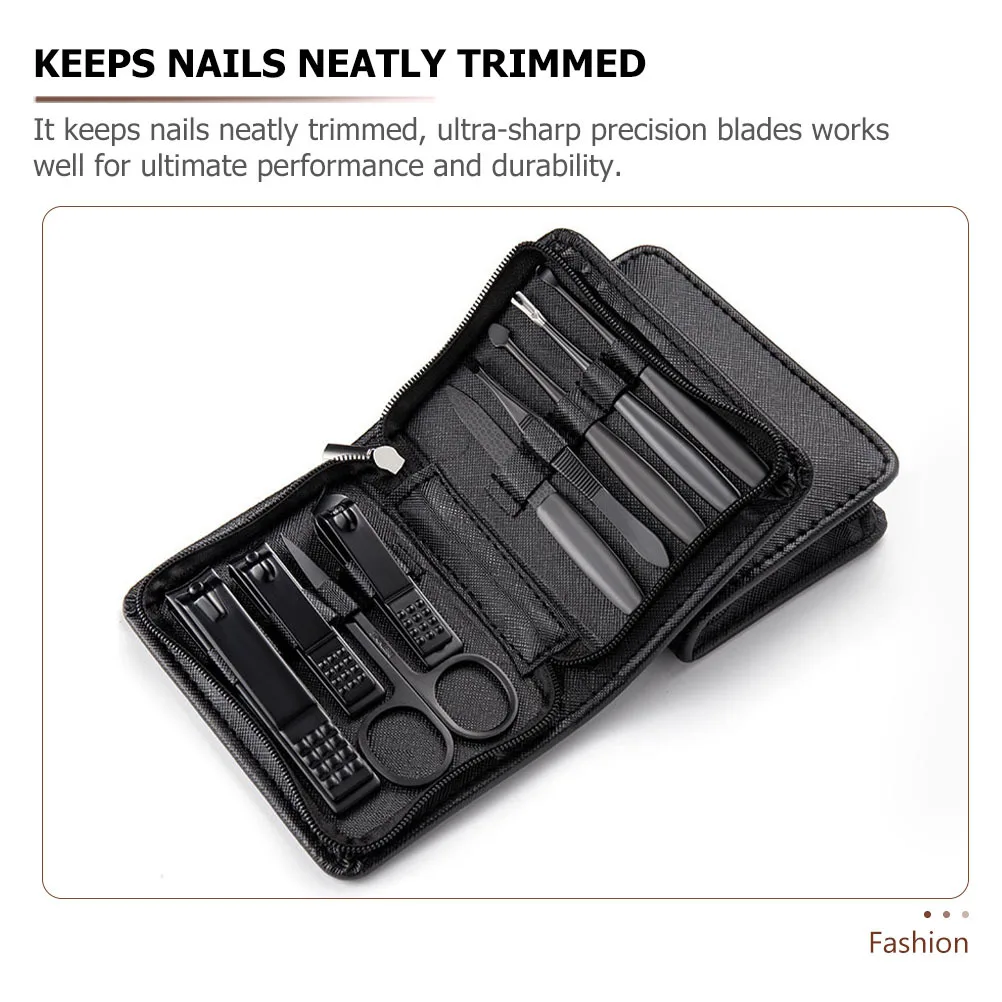 1 Juego de manicura de belleza de acero inoxidable Premium, recortador de uñas ergonómico, Kit de pedicura para el cuidado de las uñas de los pies con oreja