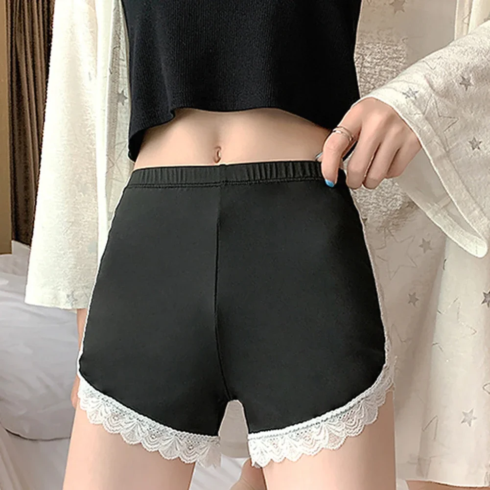 Anti Exposure Leggings Ice Silk Leggings Applicable Gender Female Daily Wear Elastic Fabric Leisure Style Multi-Season Wear