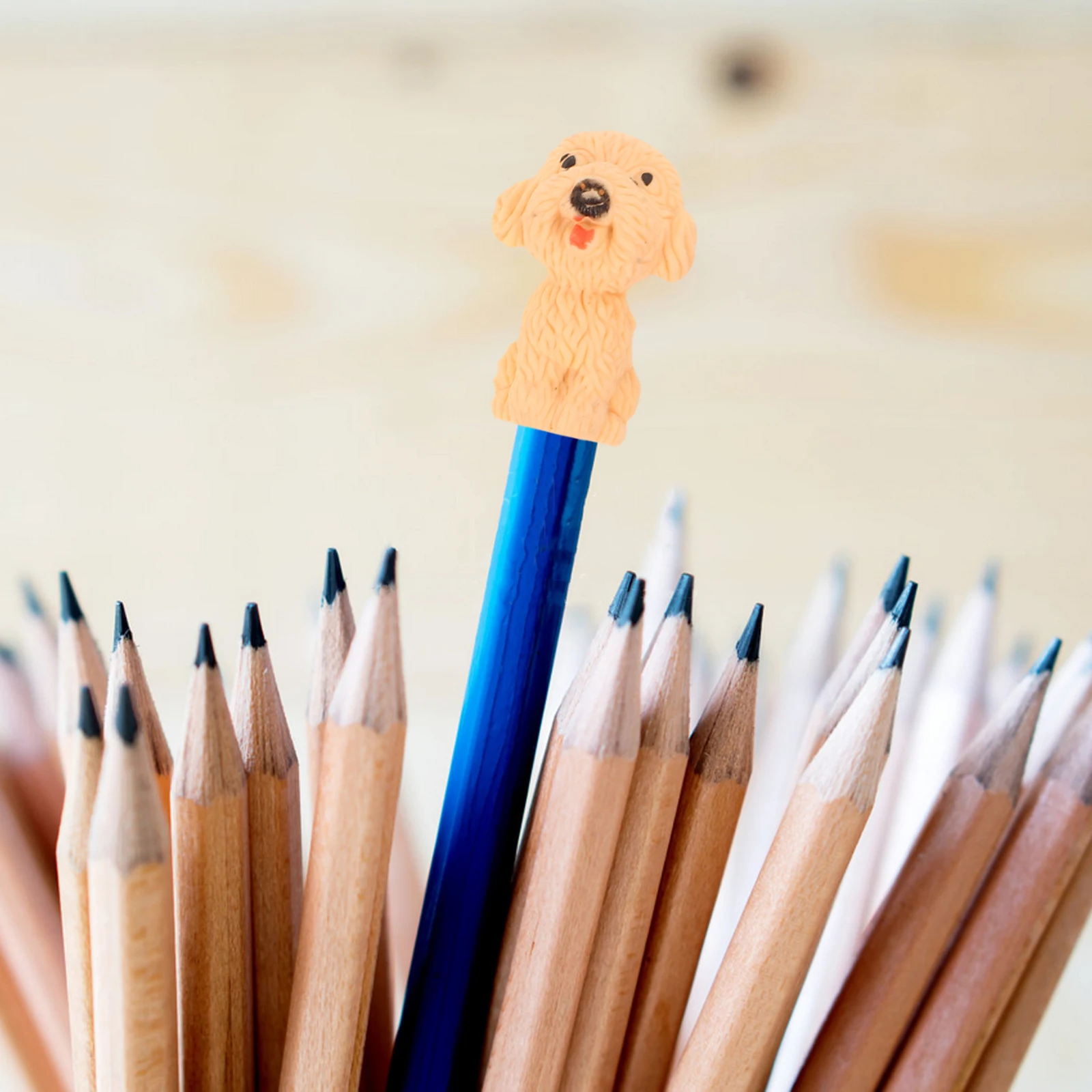 

7pcs Dog Eraser Adorable Supplies Creative Pencil Cute Erasers For School Rubber Cartoon Mini TPR