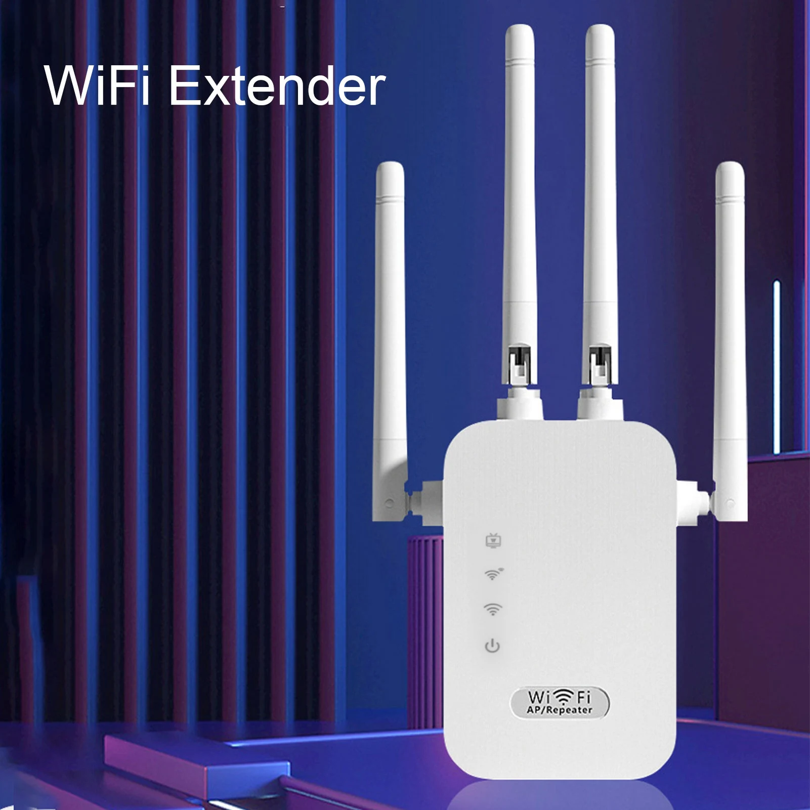 WiFi Extender 300Mbps 4 Antenna Strong Signal  Efficient Heat Dissipation Wireless Network Repeater WiFi Extender