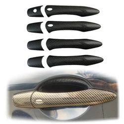 For 2008 - 2013 Infiniti EX35 EX37 FX35 FX37 FX50 New ABS Black Carbon Car Accessory Door Handle Cover Trim Paste Style