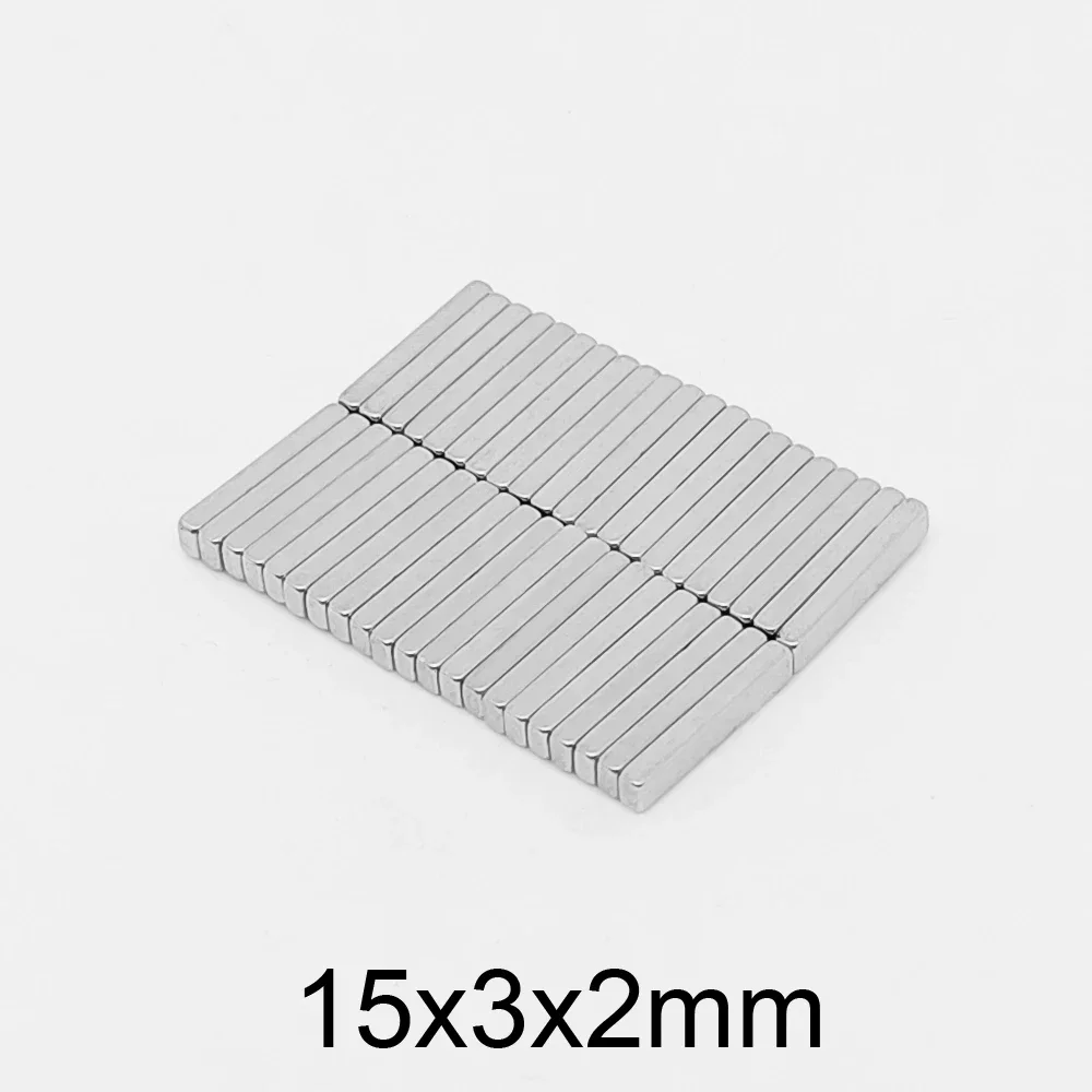 15x3x2 Strong Block Magnets N35  Quadrate Rare Earth Neodymium Magnet Sheet