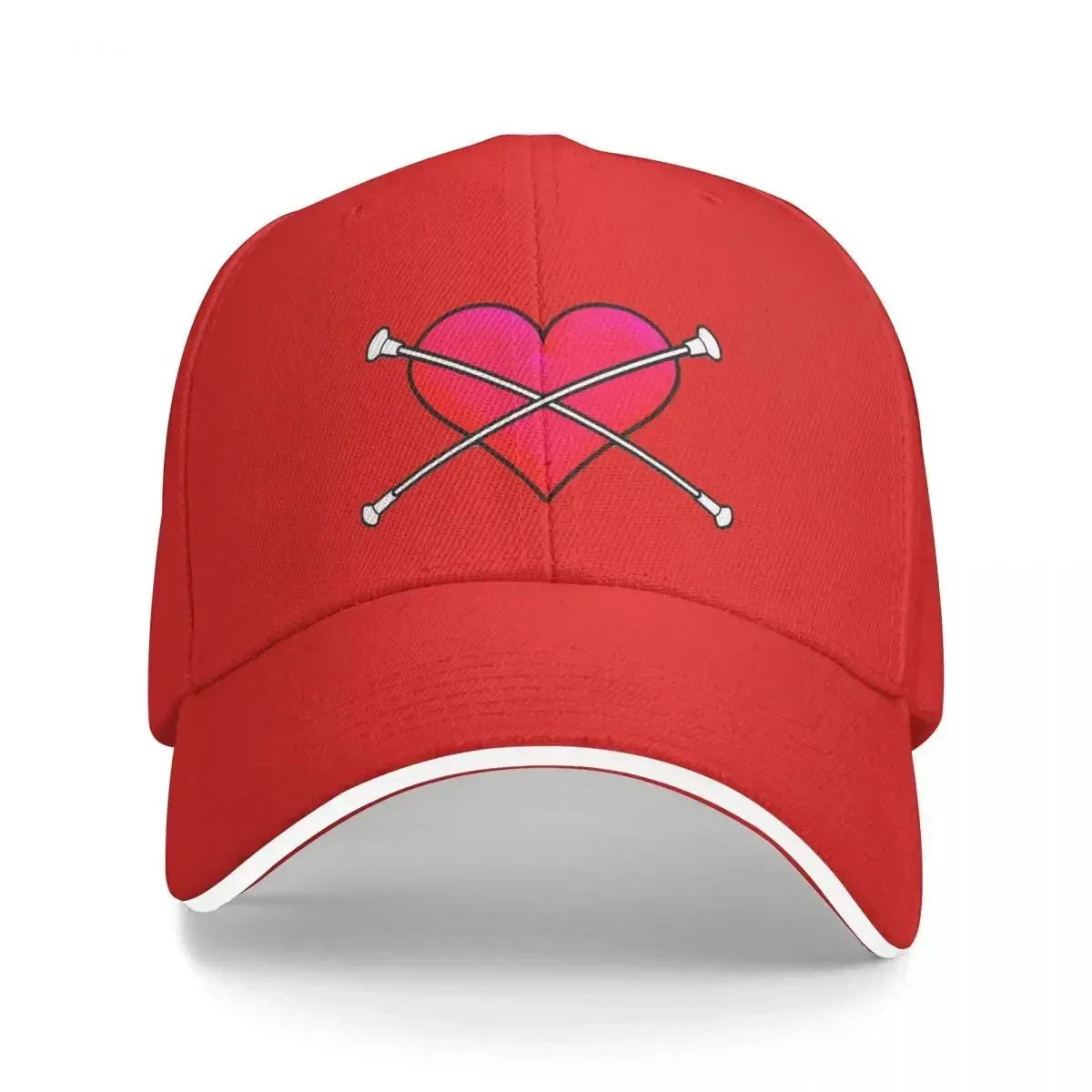 Love Baton Twirling Design Baseball Caps Snapback Fashion Baseball Hats Breathable Casual For Men's And Women's Polychromatic