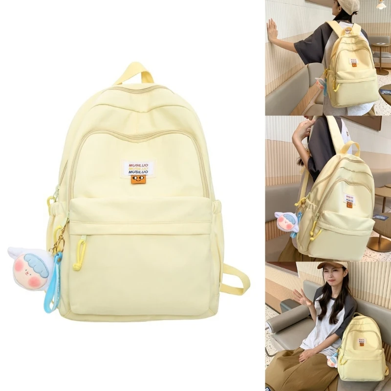 E74B Stylish and Spacious Teenagers School Bag Laptop Daypack for Girls Perfect for Middle Students and College Women