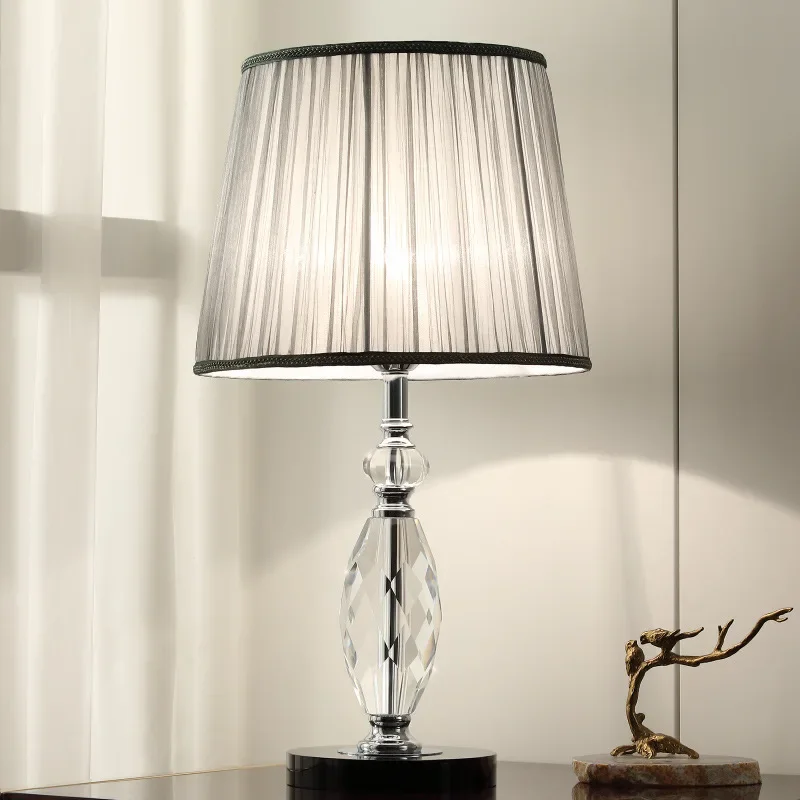 

Led table lamp bedroom bedside lamp ins girl crystal lamp high sense of luxury 2023 new creative simple high-end.