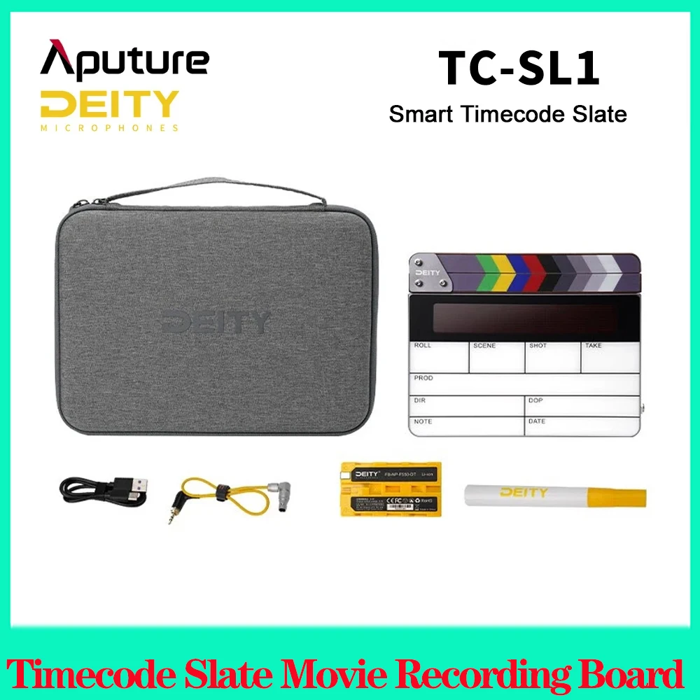 

Apututre Deity TC-SL1 Timecode Slate Movie Recording Board Electronic Intelligent Director Photography Camera Time Code app