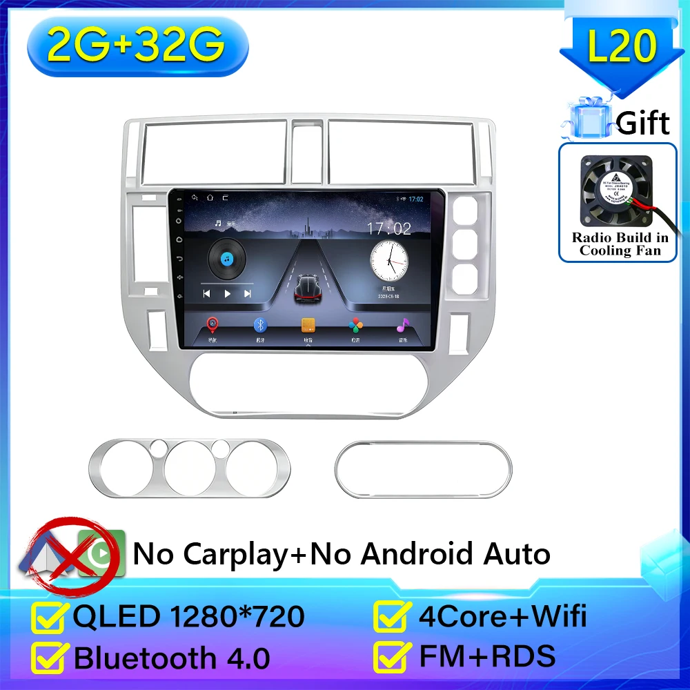 Android 16 Voor Ford Kuga MK1 2008-2012 Voor Ford C-MAX CMAX 2003-2010 Autoradio GPS 2 k Scherm Carplay 4G Wifi Stereo Video DSP BT