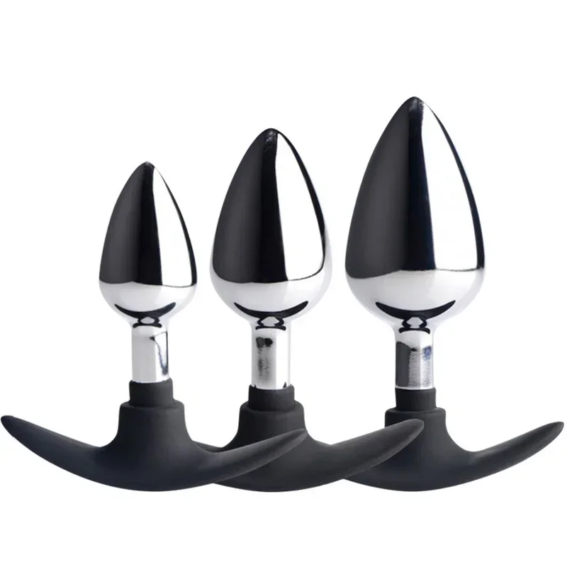 Stainless Steel Hollow Butt Plug Anal Extension Vaginal Speculum Dilator for Adult Erotic Exploration Size S/M/L