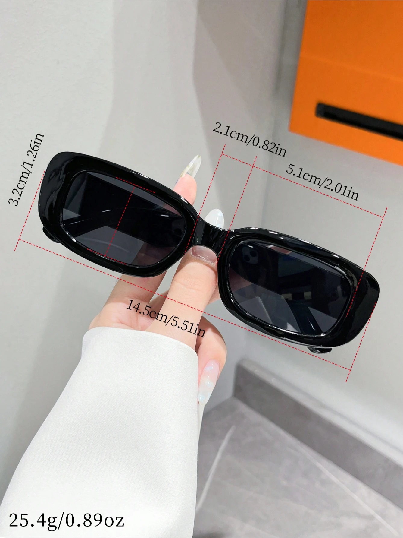 نظارات شمسية مربعة عالية الإحساس للحماية من الأشعة فوق البنفسجية للسيدات، كلاسيكية وعصرية للرجال.