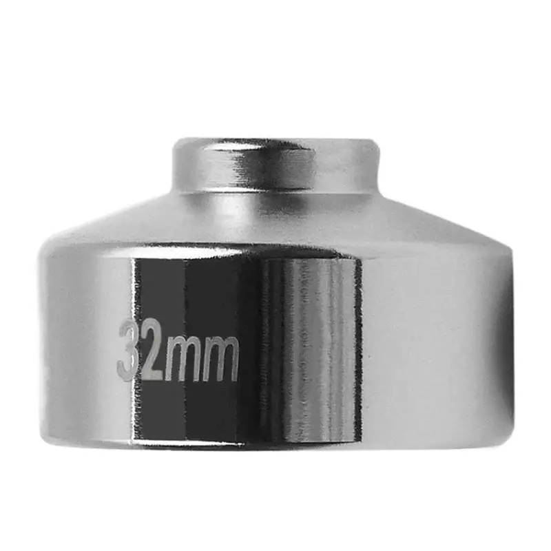 Oil Filter Socket Remover 32mm Oil Filter Wrench 6-Point Oil Filter Socket Low Profile Car Accessories 3/8 Inch Drive Removal