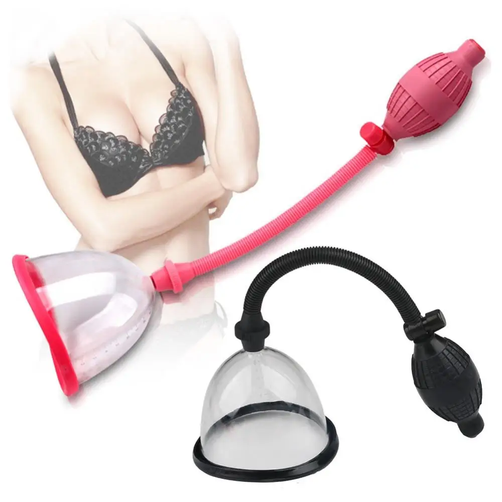 Single Manual Vacuum Pump Breast Suction Enlargement Boob Enhancement Sucker