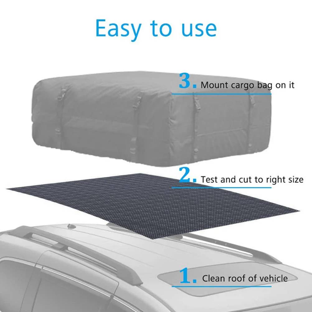 

Carrier Protective Black Pvc Anti Slip Durable Car Roof Mat For Suv Non Slip Cargo Pad Roof Cargo Bag Mat Car Supplies