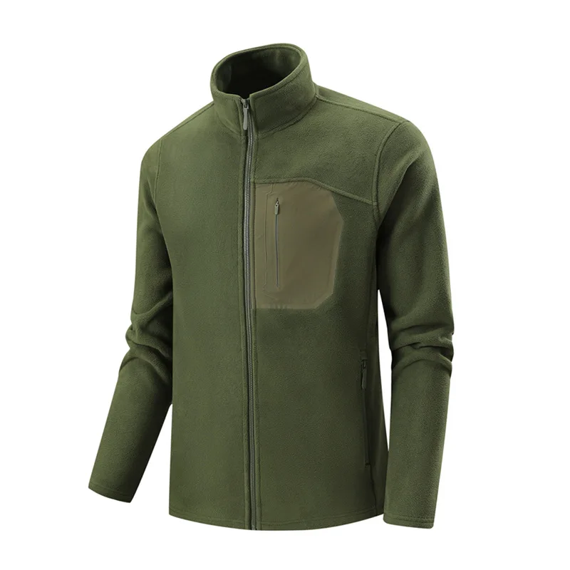 

Men's Fleece Zip Up Hoodie Jacket Outdoor Sports Thermal Warm Pullover Casual Streetwear Winter Thick Coats Male Fleece Jacket