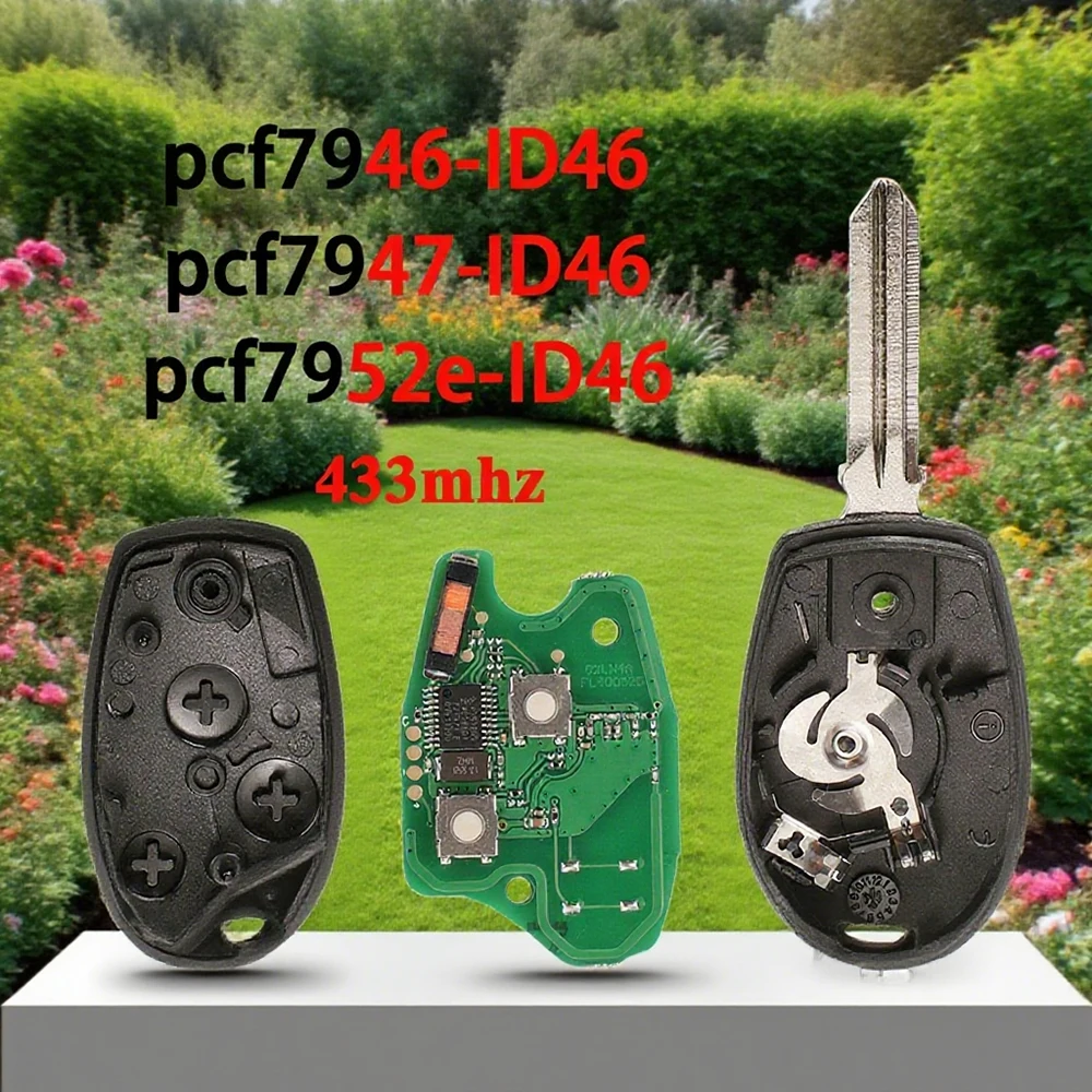 

Jingyuqin 3 кнопки 433 МГц для Renault Trafic Vivaro Primastar Movano Dacia PCF7946 7947 7952E чип умный дистанционный автомобильный брелок