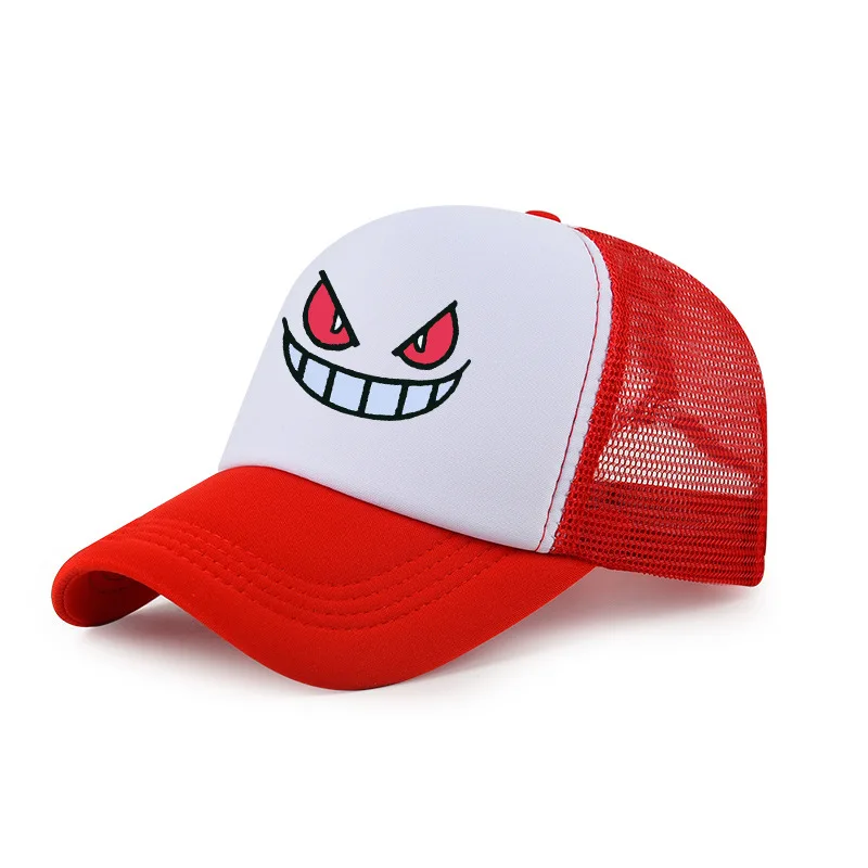 

Spring Men's Caps Baseball Caps Male Snapback Mesh Hats Hip Hop Small Demon Printing Caps for Men Female Outdoor Casual Sun Hat