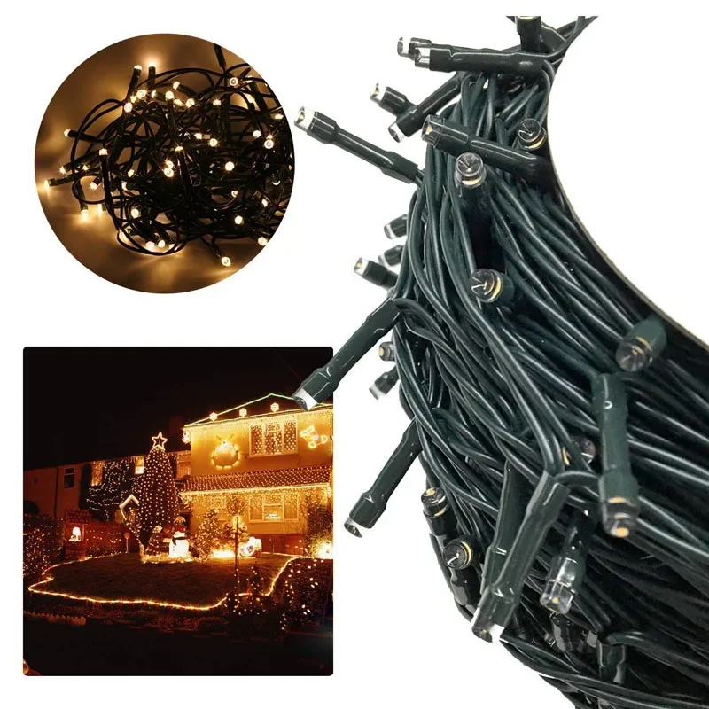 

32m/22m/12m Solar LED Light String Fairy Lights Waterproof Outdoor Garland Street Lights Christmas Party Garden Decoration