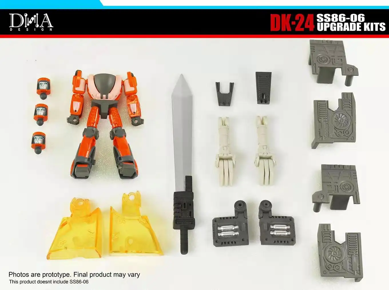 NIEUWE DNA Ontwerp DK-24 DK24 Upgrade Kit Voor SS86-06 Grimlock Wheelie Transformatie Robot Speelgoed Actiefiguren Accessoires op voorraad