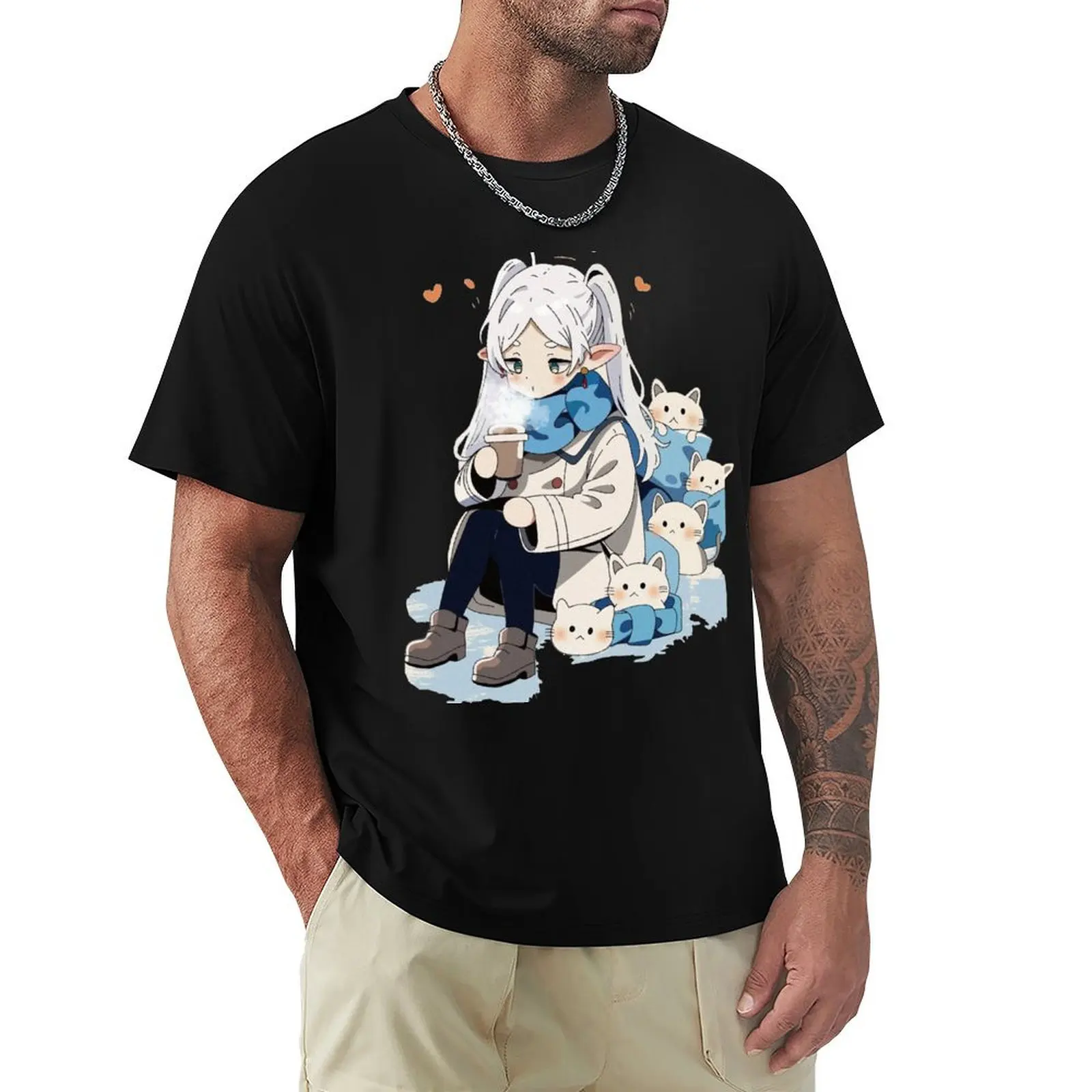 

Frieren - Sousou no Frieren T-Shirt cute clothes Aesthetic clothing for a boy Short sleeve tee men