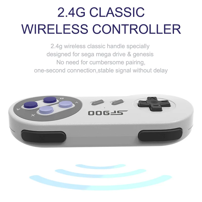 SF900 Console for Super Nintendo Hd TV Video Game Console 16 Bit Game Stick 5000+ Games 8G Gamepad For NES Wireless Controller