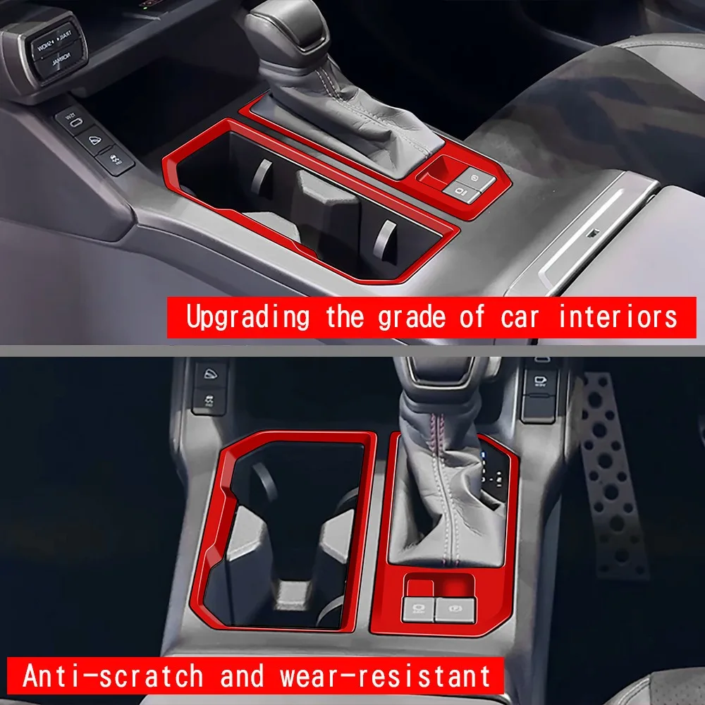 For Toyota RAV4 XA60 2026 ABS Red Center Console Gear Shift Panel