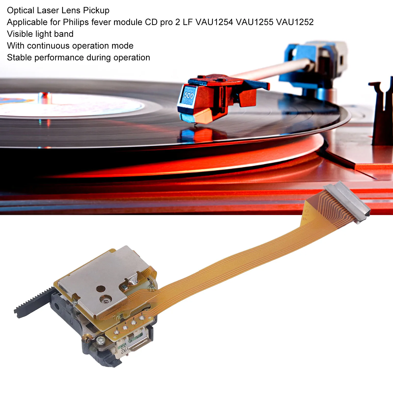 Optical Pickup Laser Head Lens Laser Head Replacement for Fever Module CD Pro2 LF VAU1254 VAU1255 VAU1252